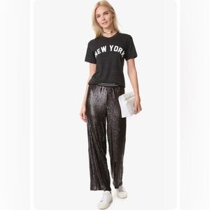 Free People Black Sequin Pants